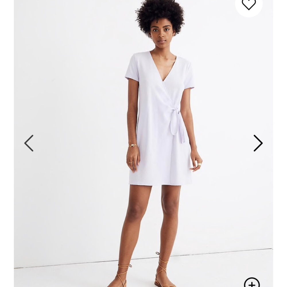 Madewell | Texture and Thread Purple Wrap Dress